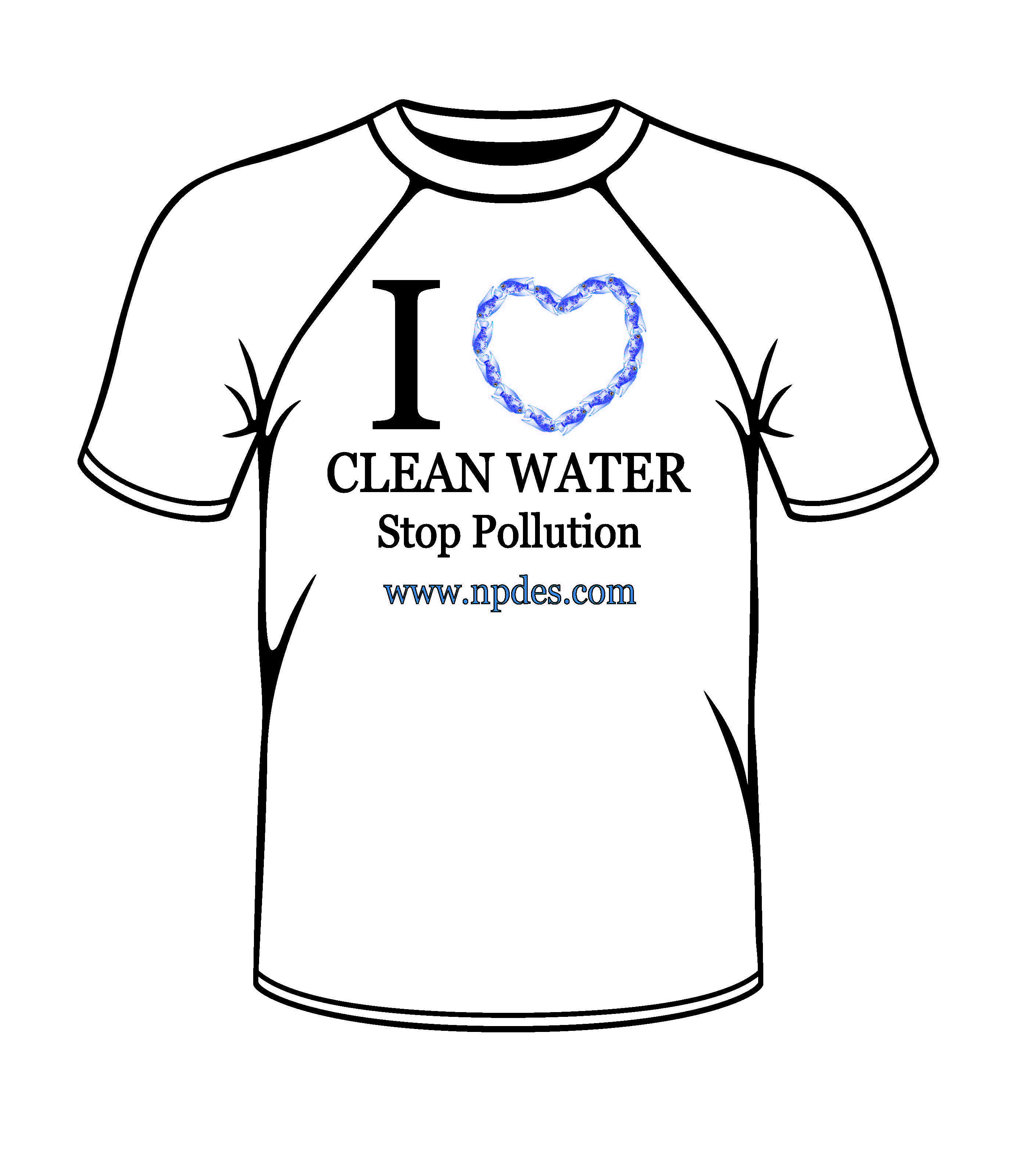 "I (Heart) clean water" T-Shirt